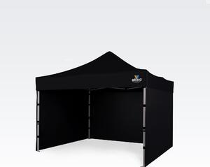 Paviljon za vrt 3x3m - sa 3 zida - Crno
