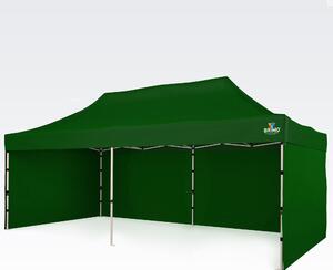 Vrtni šator 3x6m - sa 3 zida - Zelena