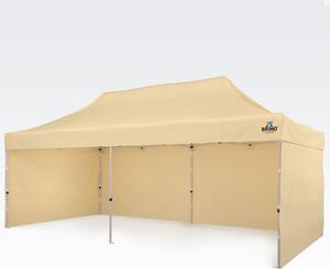 Vrtni šator 3x6m - sa 3 zida - Bež