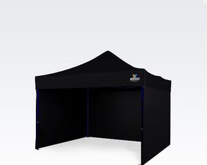 Vrtni paviljon 3x3m - sa 3 zida - Crno