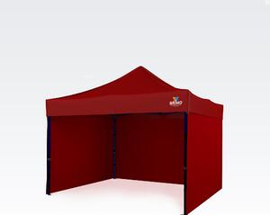 Vrtni paviljon 3x3m - sa 3 zida - Crvena