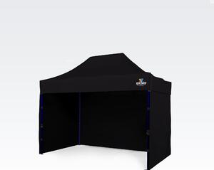 Vrtni paviljoni 2x3m - sa 3 zida - Crno