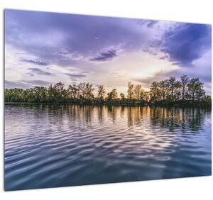 Staklena slika jezera (70x50 cm)