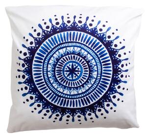Plavo-bijeli ukrasni jastuk 45x45 cm Mandala - JAHU collections