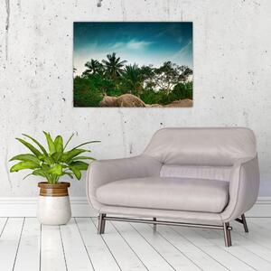 Staklena slika - palme (70x50 cm)