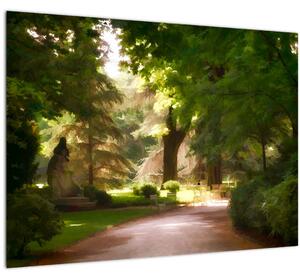 Staklena slika parka (70x50 cm)