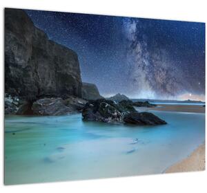 Staklena slika plaže (70x50 cm)