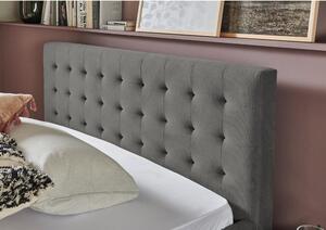 Sivi tapecirani bračni krevet 140x200 cm Paros - Meise Möbel