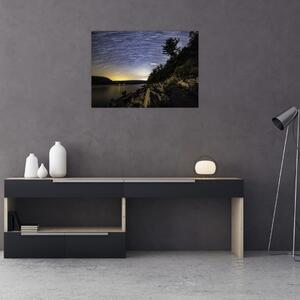 Staklena slika - nebo u vrijeme zalaska sunca (70x50 cm)