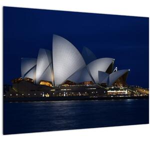 Noćna staklena slika Sydneya (70x50 cm)