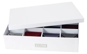 Bijela kutija za odlaganje s 12 pretinaca Bigso Box of Sweden Jakob, 31 x 43 cm
