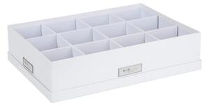 Bijela kutija za odlaganje s 12 pretinaca Bigso Box of Sweden Jakob, 31 x 43 cm