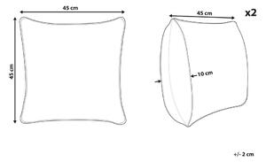 Zondo Set 2 ukrasna jastuka ⌀ 40 cm Mallar (više boja). 1077016