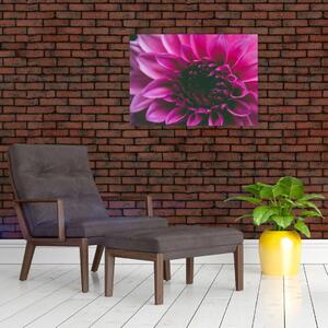Staklena slika ružičastog cvijeta (70x50 cm)