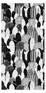 Tapeta - Kaktusi, crno-bijela