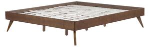 Zondo Bračni krevet 180 cm BERRY (s podnicom) (tamno drvo). 1007181