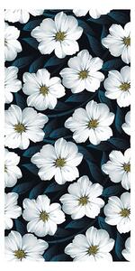 Tapeta - Bijelo cvijeće na tamnoj pozadini