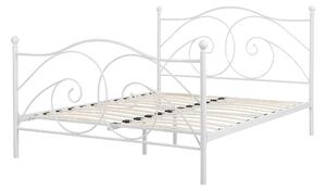 Zondo Bračni krevet 160 cm DIROU (s podnicom) (bijela). 1007237