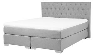 Zondo Bračni krevet Boxspring 160 cm DUKE (s podnicom i madracem) (siva). 1007245