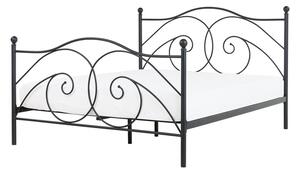 Zondo Bračni krevet 160 cm DIROU (S podnicom) (crna) . 1007239