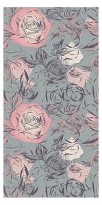 Tapeta - Ruže na sivoj pozadini