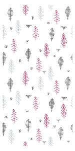Tapeta - Motiv šume u ružičasto-sivoj boji