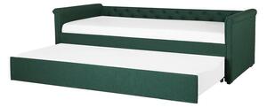 Zondo Krevet na razvlačenje 90 cm LISABON (s podnicom) (zelena). 1007308
