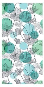 Tapeta - Lotus cvijeće u tirkiznoj boji