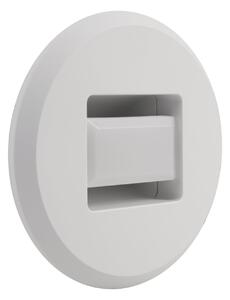 MEGAMAN Tina LED ugradbena svjetiljka, bijela, Ø 9 cm, rotirajuća, Bijela, Dnevni boravak/blagovaonica, Plastika