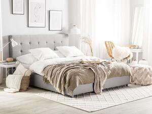 Zondo Bračni krevet 140 cm ROLLA (s podnicom i prostorom za odlaganje) (svijetlo siva). 1007485