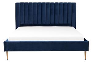 Zondo Bračni krevet 180 cm MASALA (tekstil) (plava) (s podnicom). 1018552