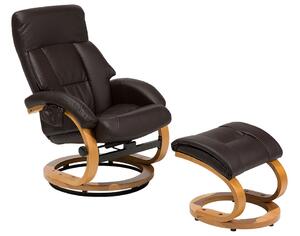 Zondo Masažna fotelja FARTE (umjetna koža) (smeđa). 1019070