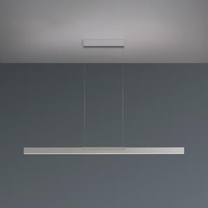 BOPP Bopp LED viseća lampa Nano 2.0, duljina 140 cm, boja aluminija, prigušiva, Metalik, Dnevni boravak/blagovaonica, Aluminij