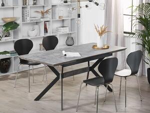 Zondo Blagovaonski stol- BENOS (siva + crna) (za 6 osoba). 1023614