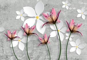 Foto tapeta - Cvijeće 3D (147x102 cm)