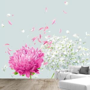 Foto tapeta - Cvijeće na vjetru (147x102 cm)