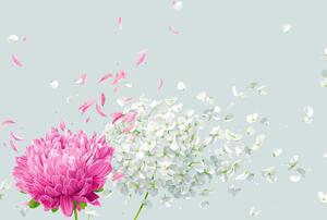 Foto tapeta - Cvijeće na vjetru (147x102 cm)