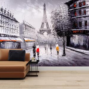 Foto tapeta - Uljane boje, Pariz (147x102 cm)