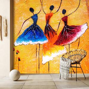 Foto tapeta - Uljane boje, balerine (147x102 cm)