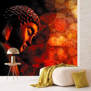 Foto tapeta - Buda u crvenim tonovima (147x102 cm)