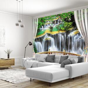 Foto tapeta - Pogled na čarobne slapove (147x102 cm)