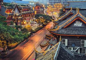 Foto tapeta - Qintai Road, Chengdu, Kina (147x102 cm)