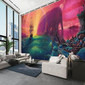 Foto tapeta - Uljane boje, Plovidba u fantastično carstvo (147x102 cm)