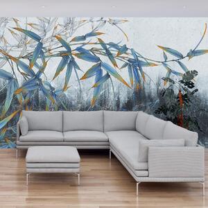 Foto tapeta - Bambus na zidu (147x102 cm)