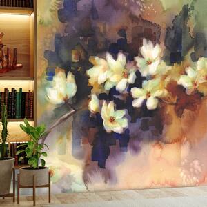 Foto tapeta - Bijele magnolije, slika (147x102 cm)