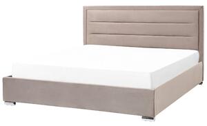 Zondo Bračni krevet 180 cm Ruthine (bež) (s podnicom i prostorom za odlaganje). 1075677