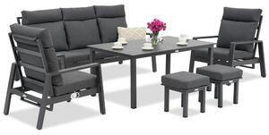 Garnitura vrtnog namještaja od antracitnog aluminija Murcia Garden Point