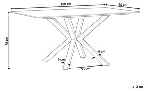 Zondo Blagovaonski stol Segin (siva) (za 6 osoba). 1075709
