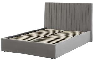 Zondo Bračni krevet 140 cm Vakarine (siva) (s podnicom i prostorom za odlaganje). 1076492