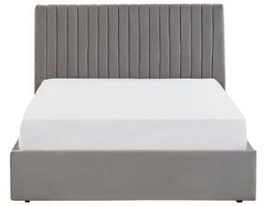 Zondo Bračni krevet 140 cm Vakarine (siva) (s podnicom i prostorom za odlaganje). 1076492